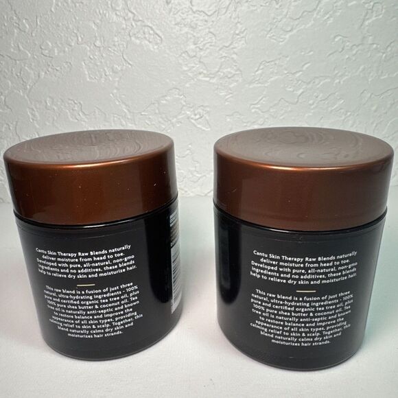 2 Pack Cantu‎ For Skin & Hair All Natural Tea Tree Oil Shea Butter Coconut 5.5oz - Picture 2 of 4